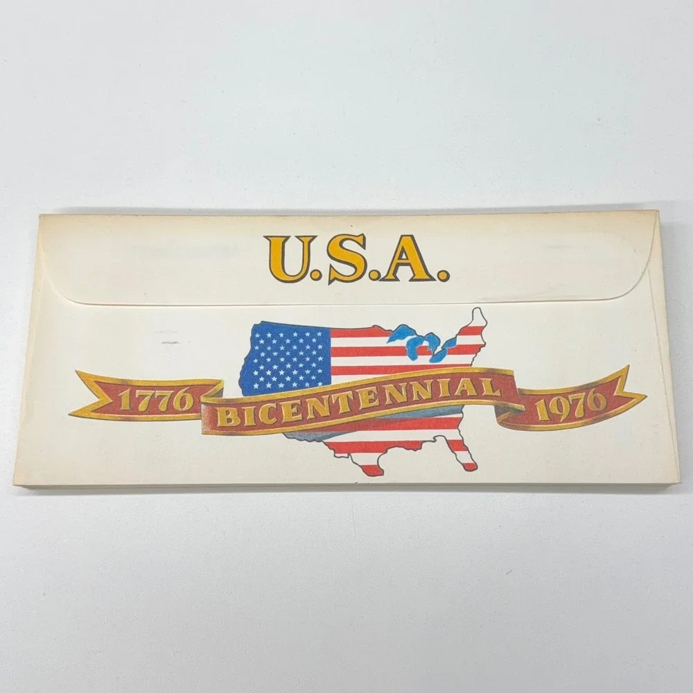 Vtg 1975 USA Bicentennial Envelopes Quality‎ Park Products 1776-1976 Lot of 19